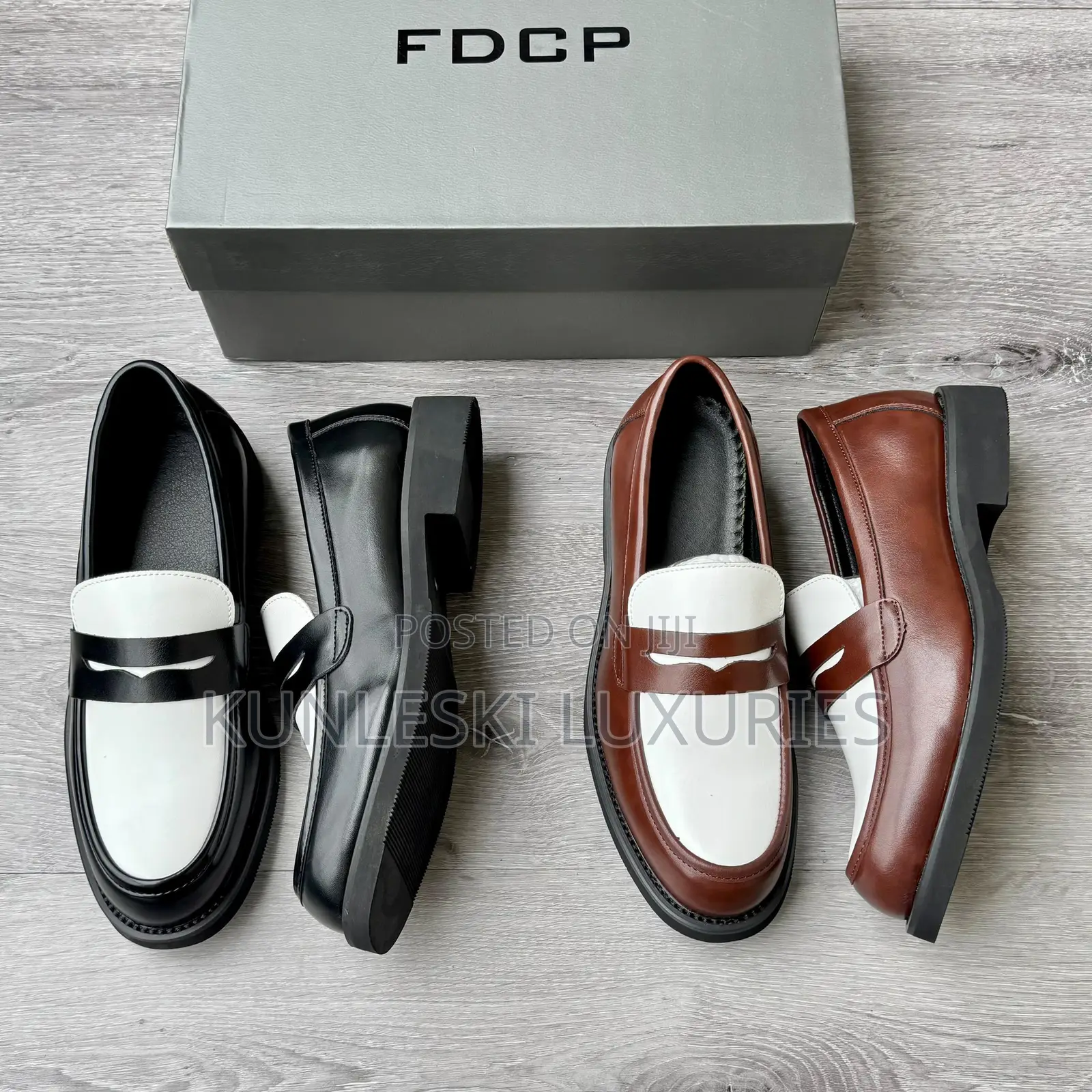 Original FDCP Two—Tone Loafers Shoes