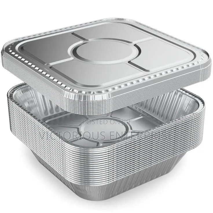 Luxury Aluminium Food Plate/Tray With Tight Lid – Events Restaurants