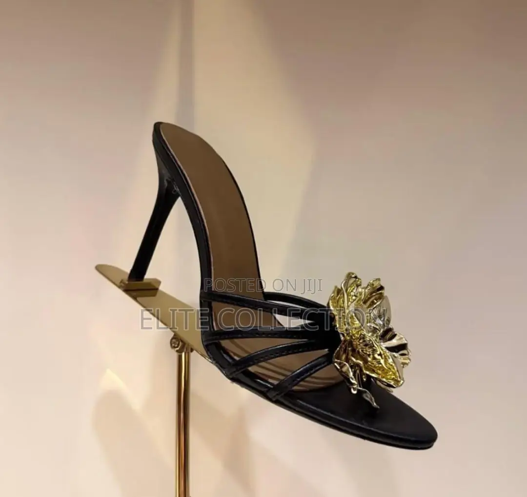 Luxury Heels Colors Gold Anc Black Available in Sizes 37-41