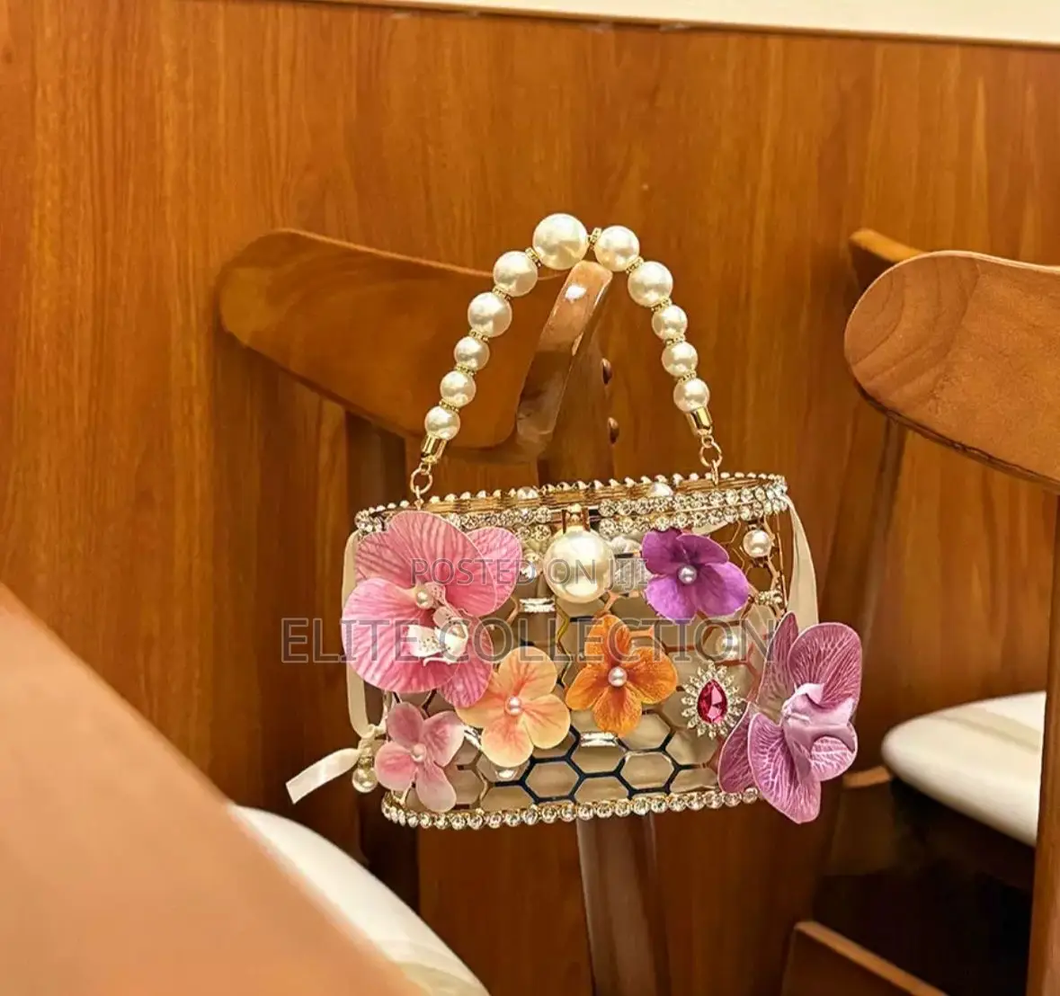 Floral Cage Luxury Purse Available as Seen Boxed