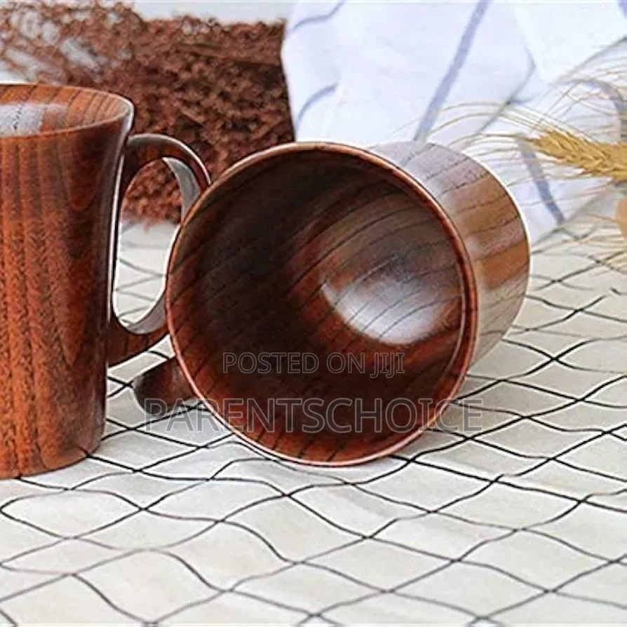 Wooden Coffee Beer Mugs - 300ml