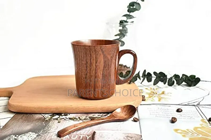 Wooden Coffee Beer Mugs - 300ml
