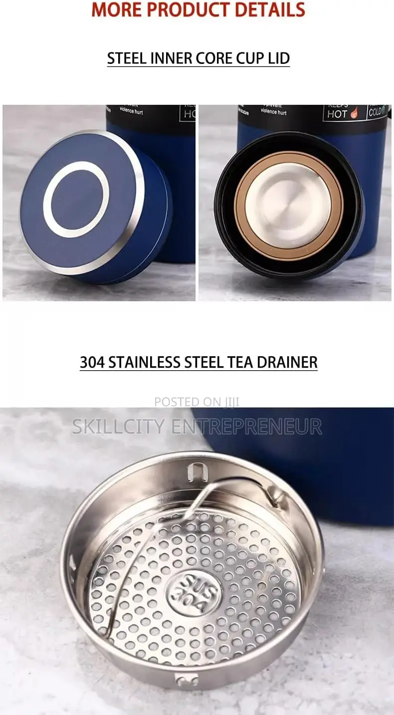 Leak-Proof Thermos Bottle for Tea, Coffee Hot Water