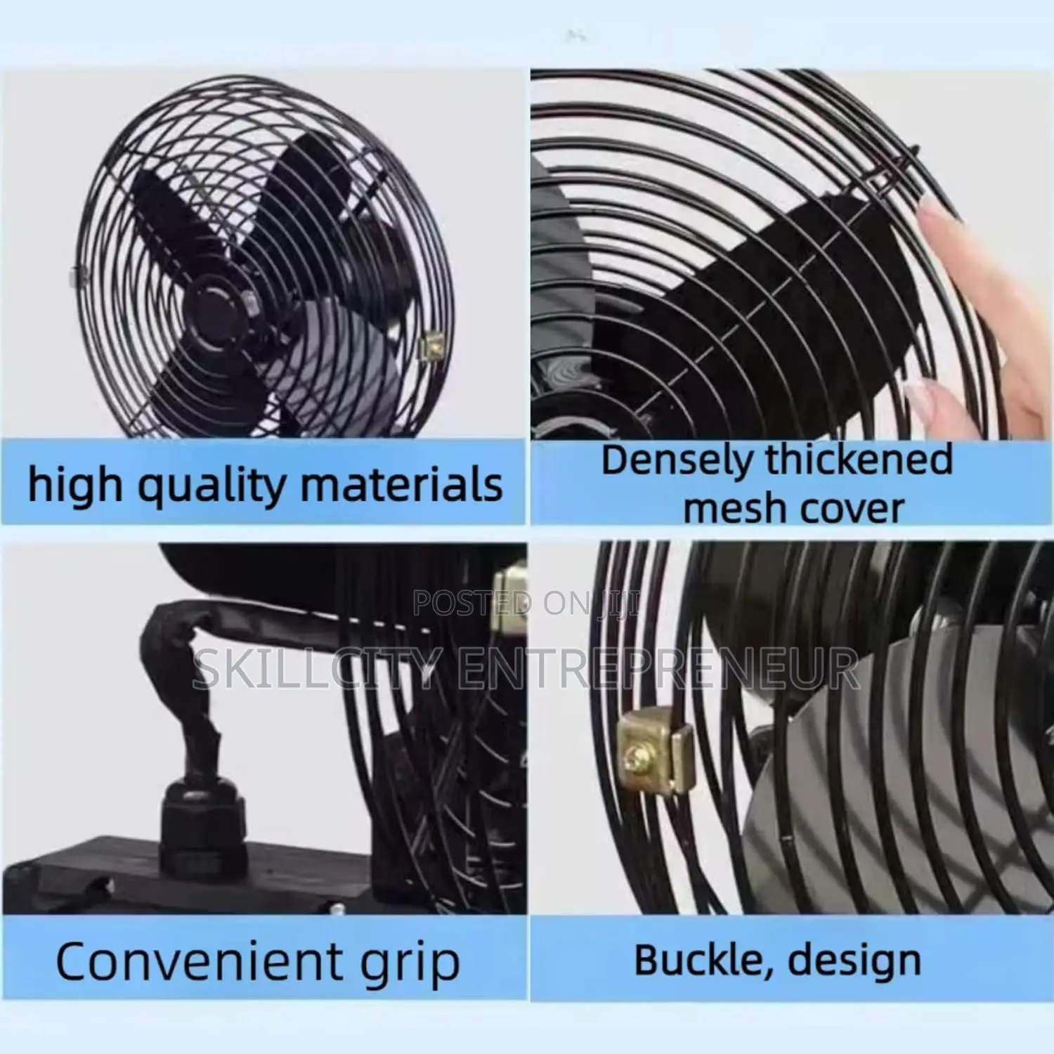 6 Inch Portable Fan 2 Speed High Power Outdoor Desktop