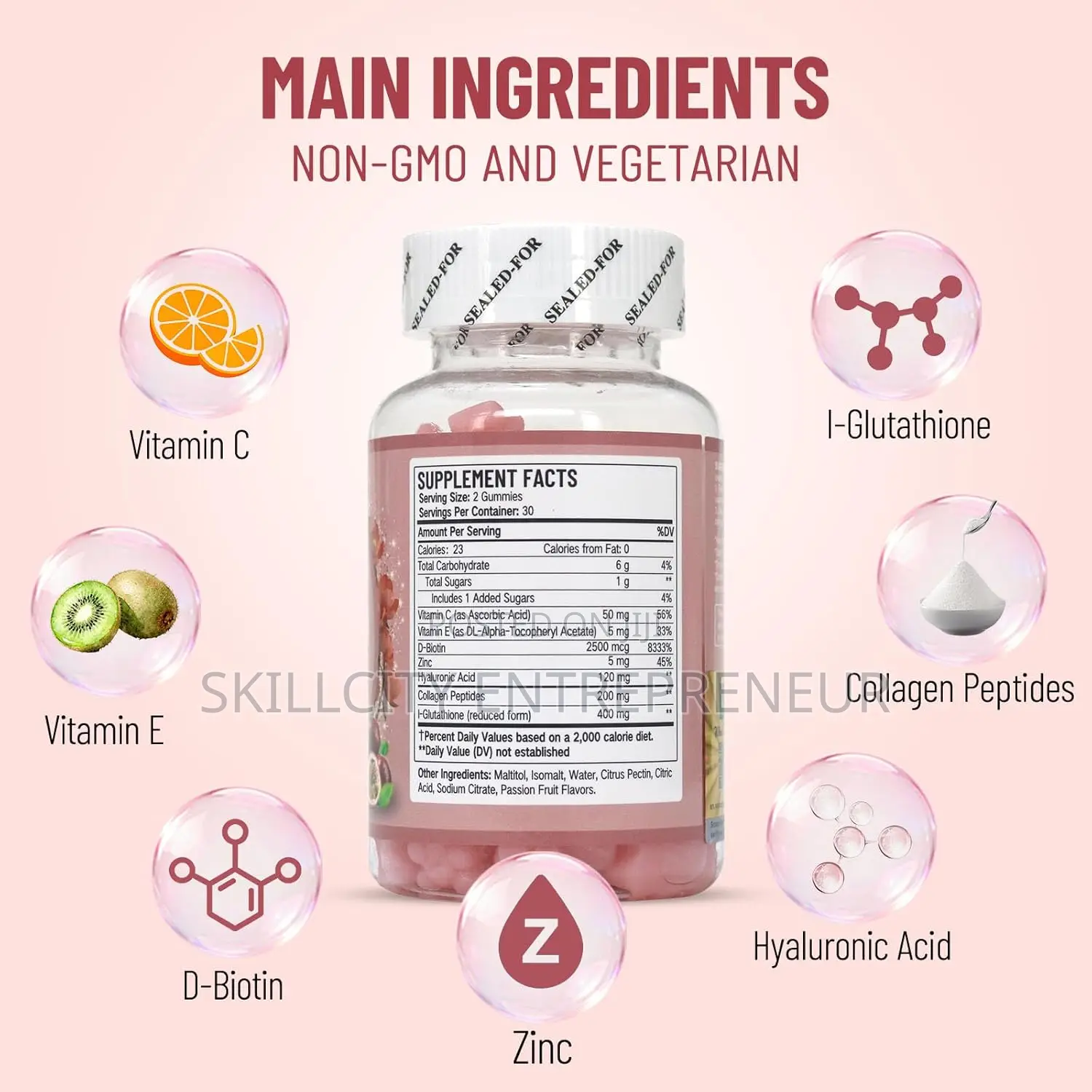 Glutathione Whitening Collagen Gummies