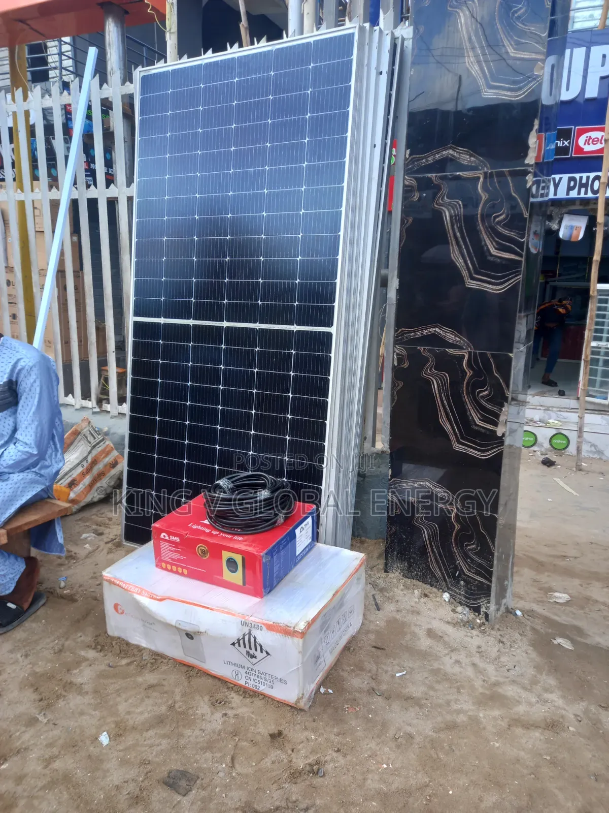 Full Set Up 6.5kva/48v Hybrid Inverter/5kwh/48 Lithium Battery