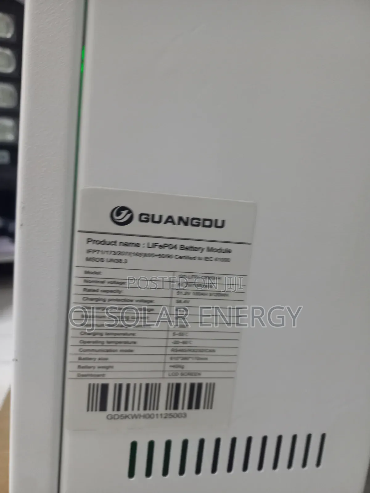 Guangdu 5kwh 48v Lithium Battery