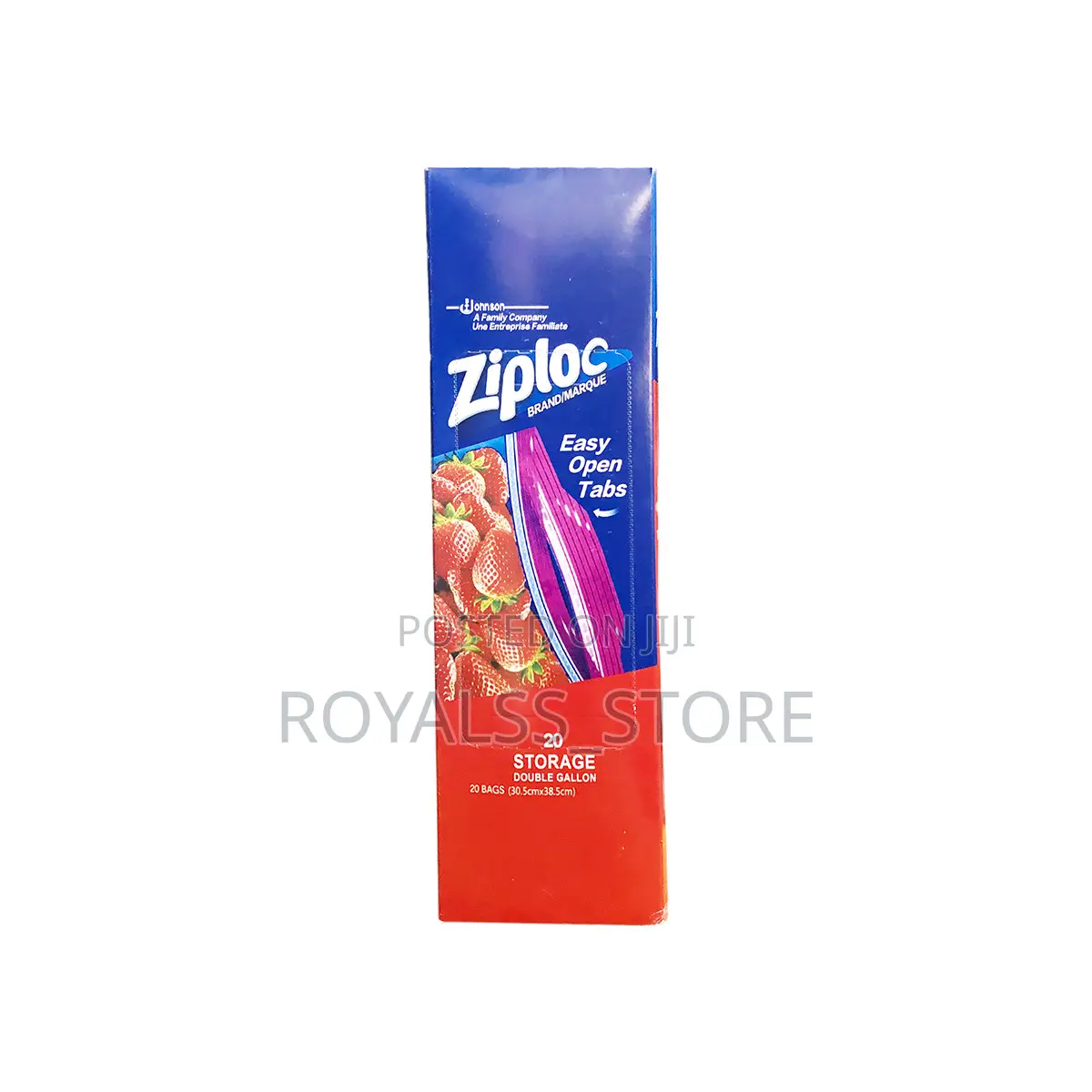 Ziploc Easy Open Tabs Storage Gallon Bags
