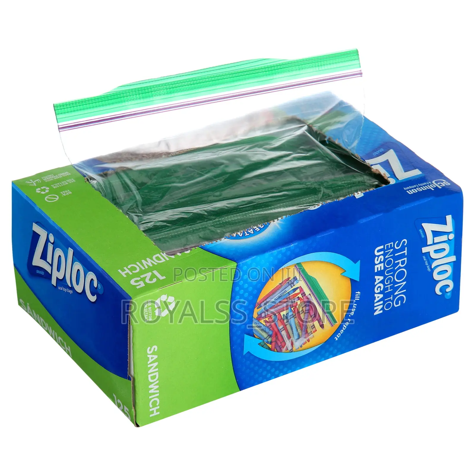 Ziploc Easy Open Tabs Storage Gallon Bags