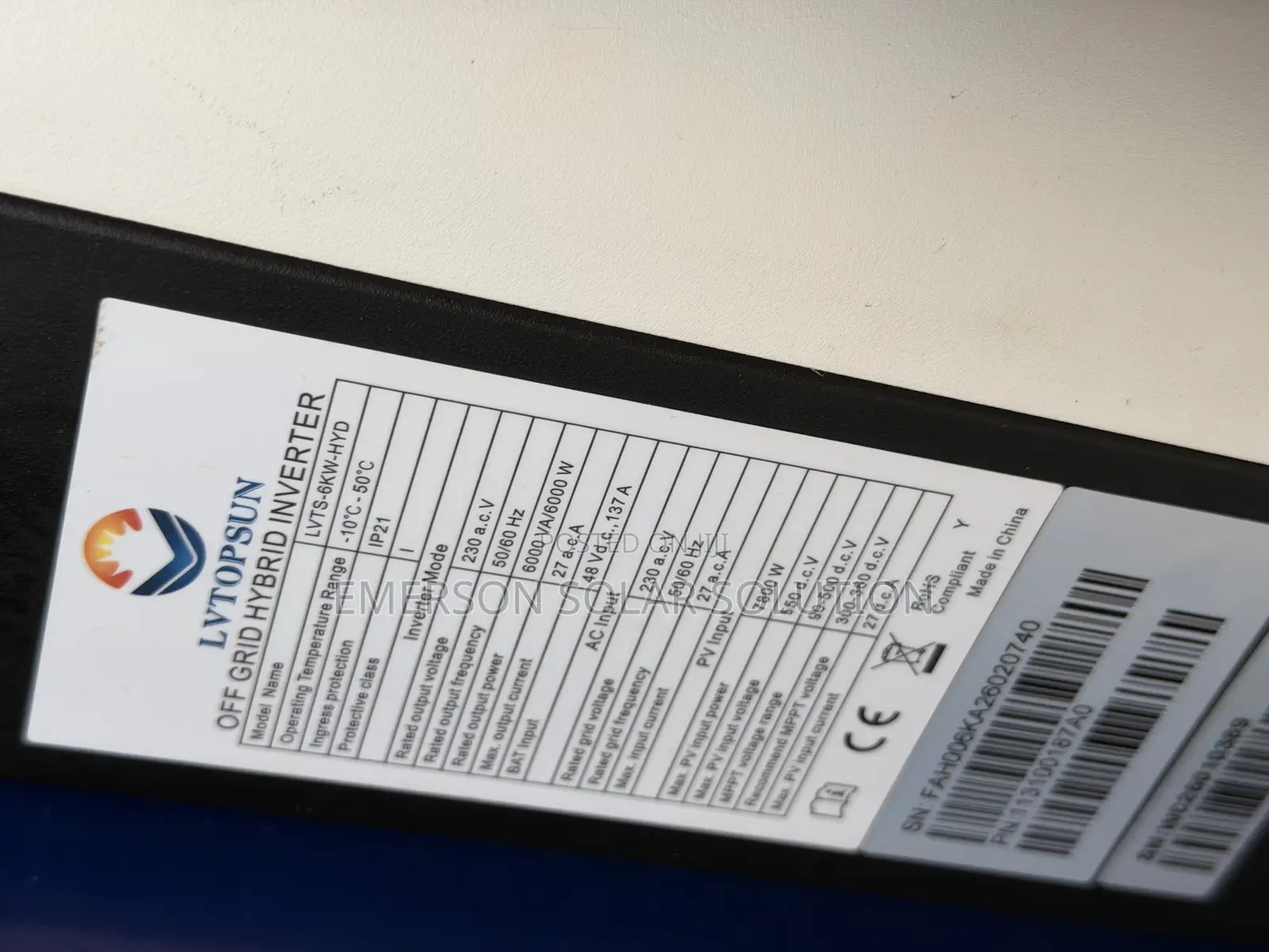 6kva Lvtopsun Inverter