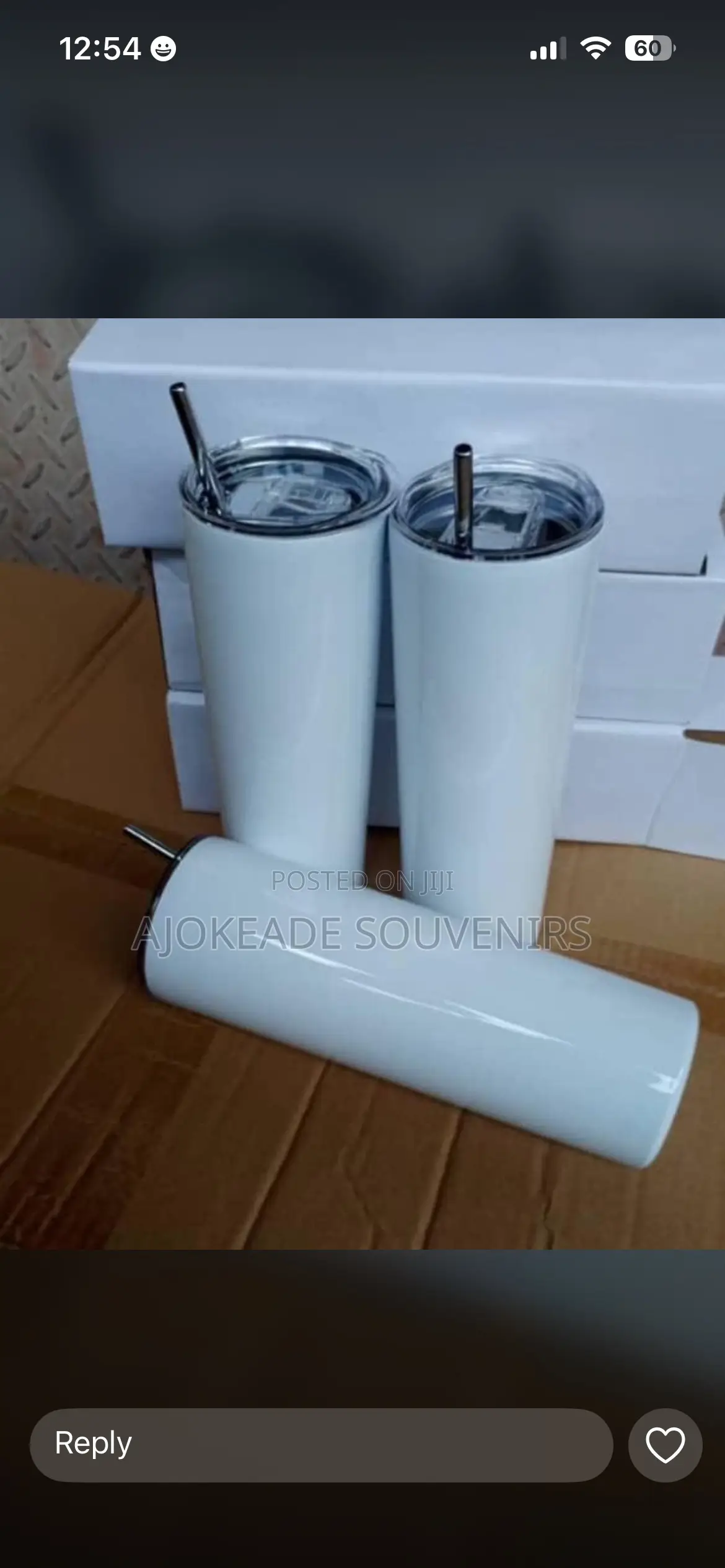 Coated Cup With Straw Available