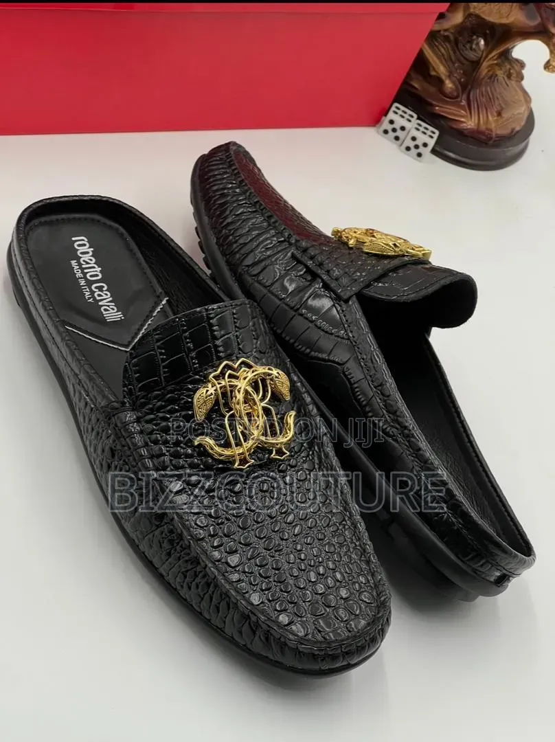 Original Italian Roberto Cavalli Half Shoes Available In Store