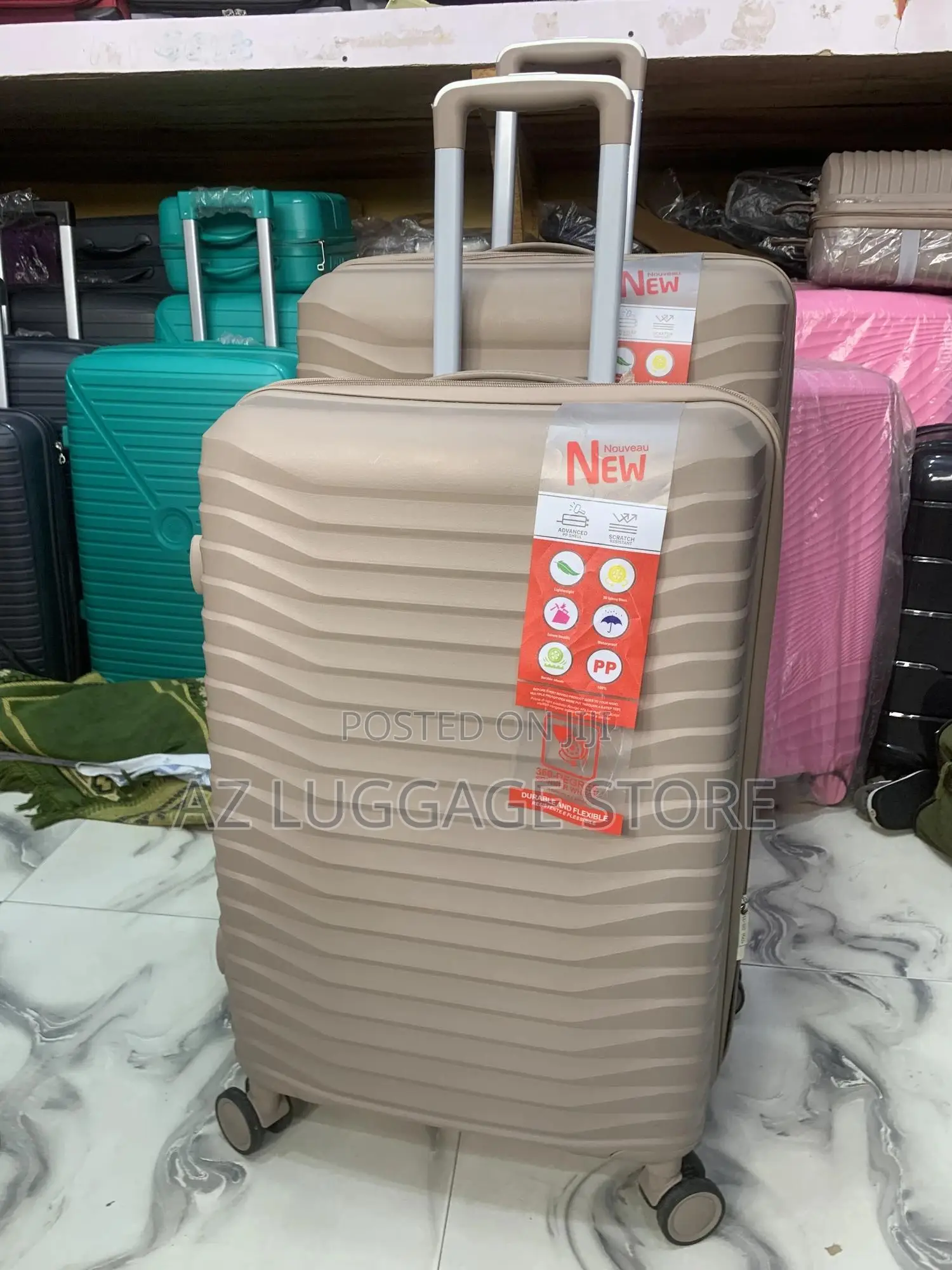 Rubber Box Luggage Big and Medium Size