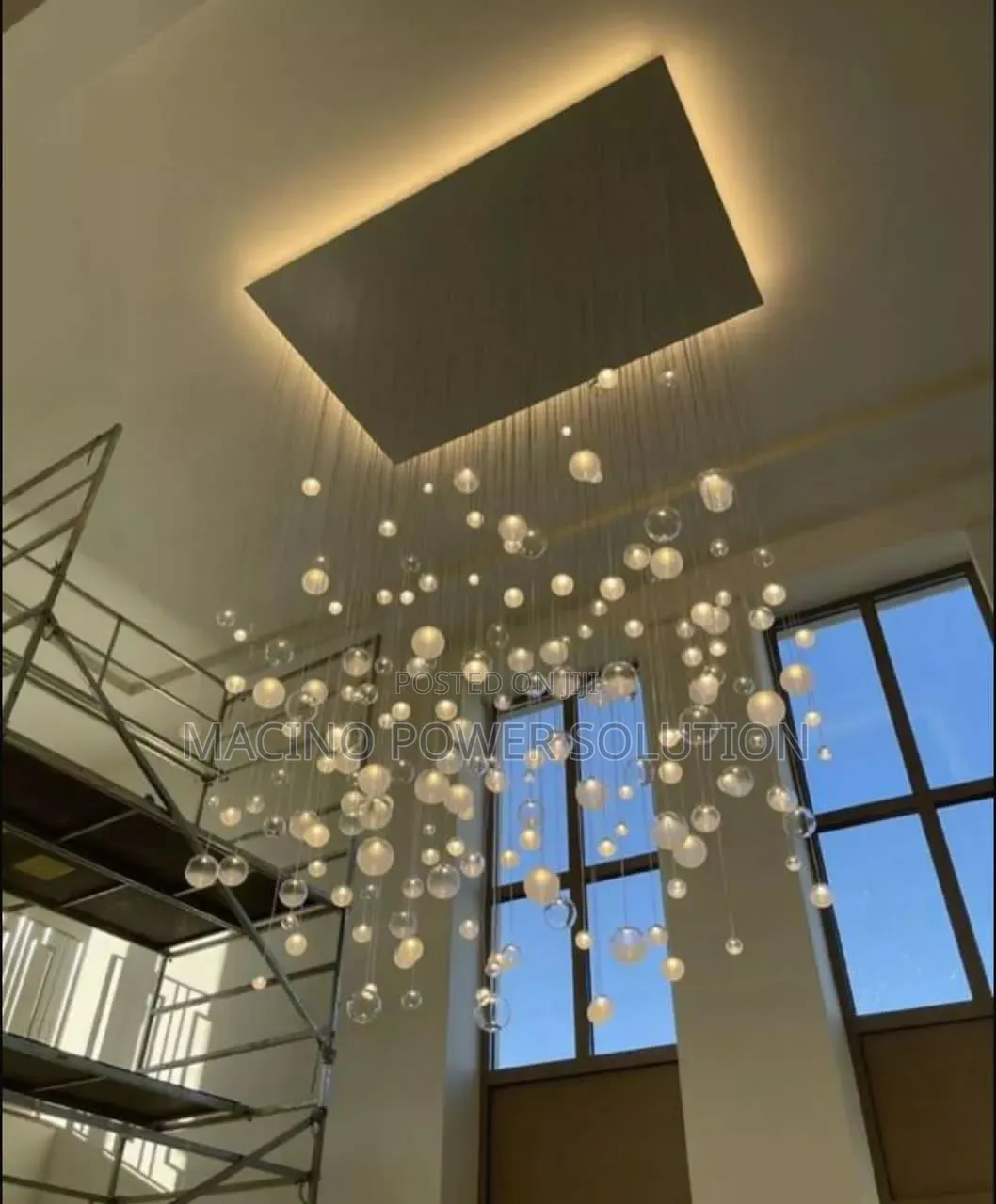 Modern Crystal Glass Ball Led Pendant Light