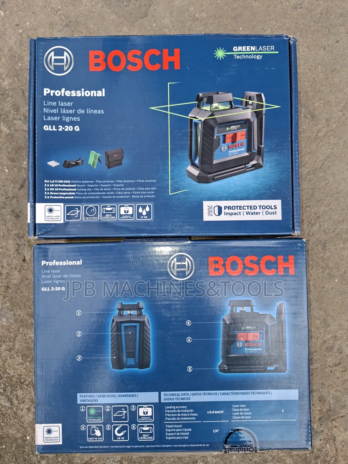 Bosch Original Green Laser With Wall Mount GLL 2-20 G