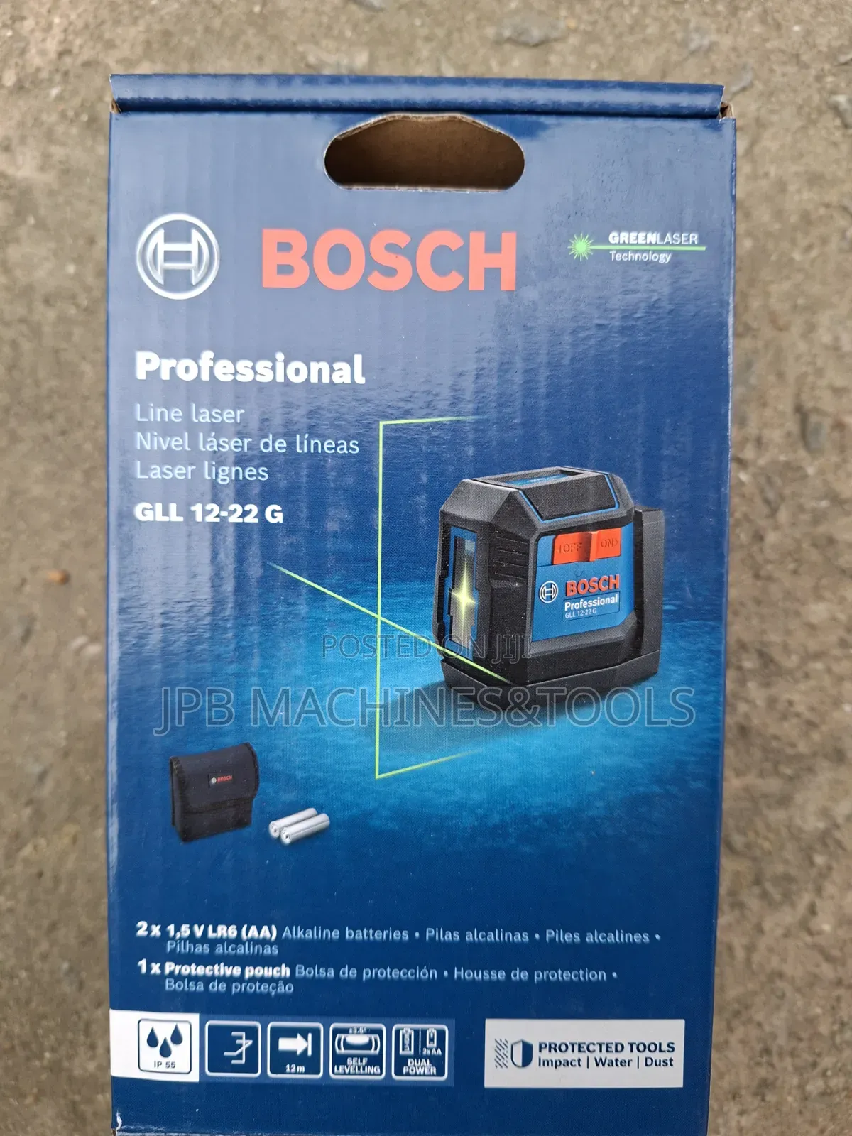 Horizontal and Vertical G Laser Level Bosch With Wall Mount GLL 12-22g