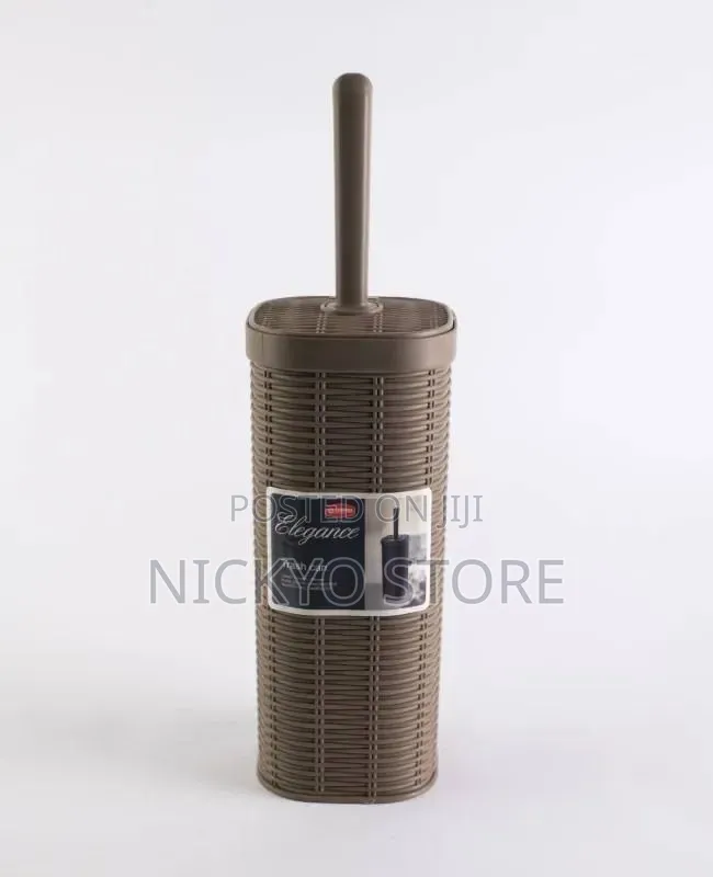 Elegant Toilet Brush Waste Bin Set