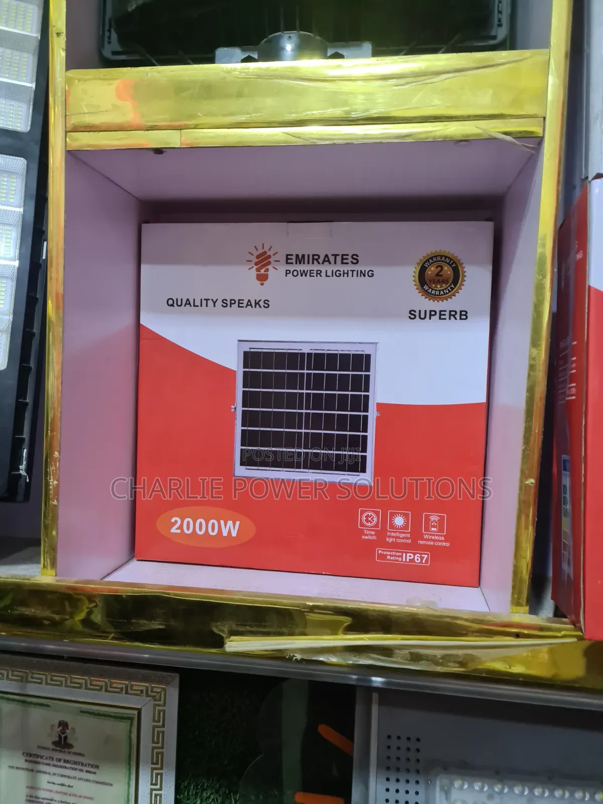 2000watts Emirates Superb Solar Floodlights