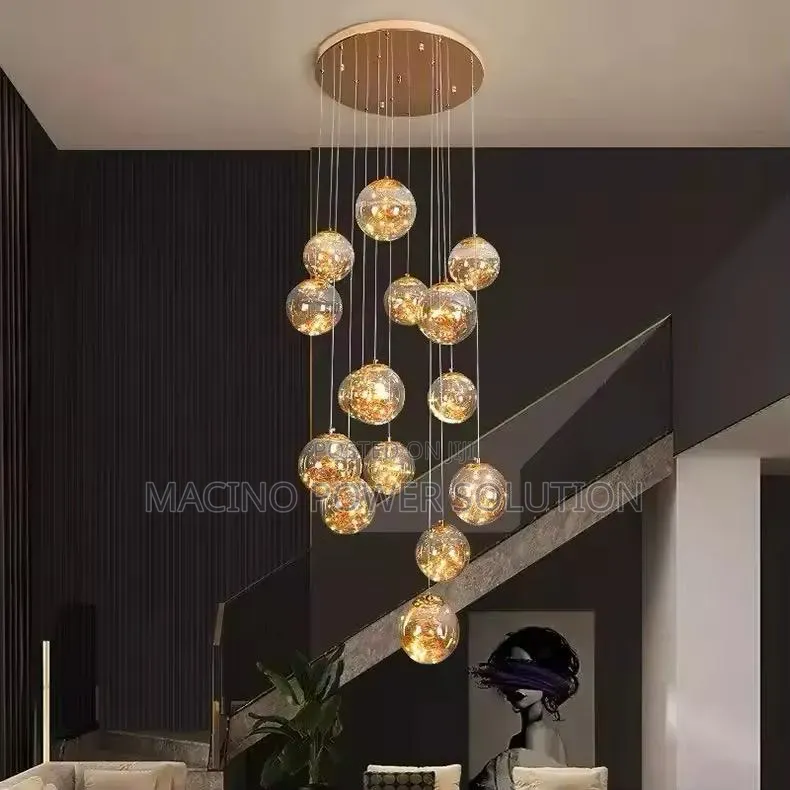 By 15 Drop Led Glass Chandelier Light