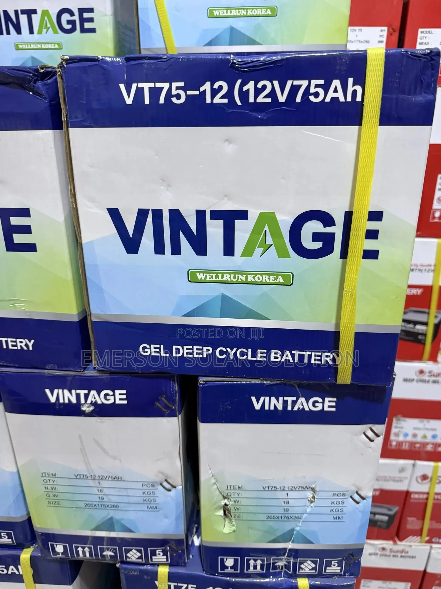 12v 74ah Vintage Gel Deep Cycle Battery