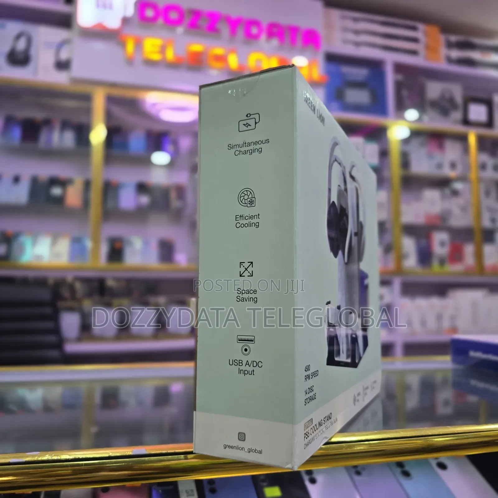 Green Lion Gpx380 Ps5 Cooling Stand and Charging Station