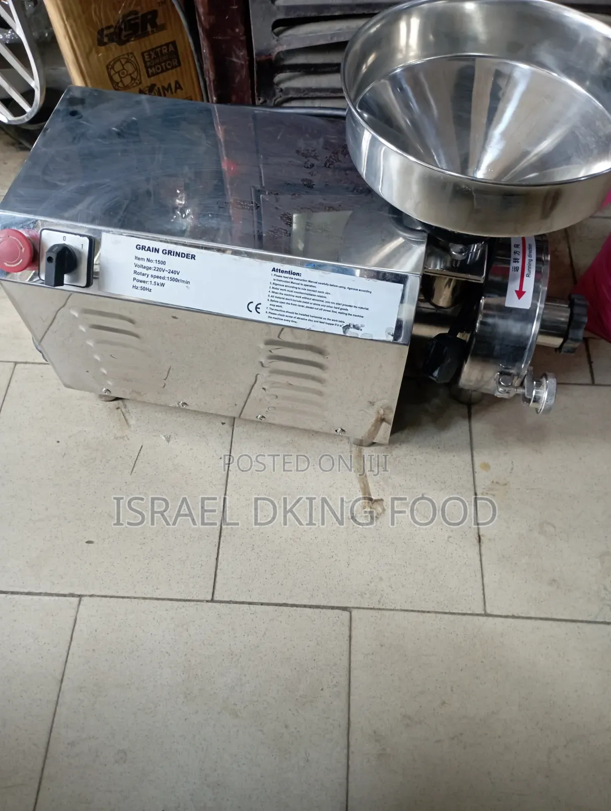 Industrial Stainless Electric Copper Coil Grain Grinder