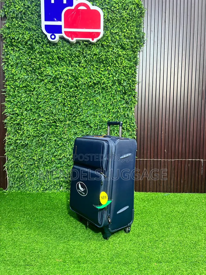 Durable Navy Blue Soft Shell Luggage Set