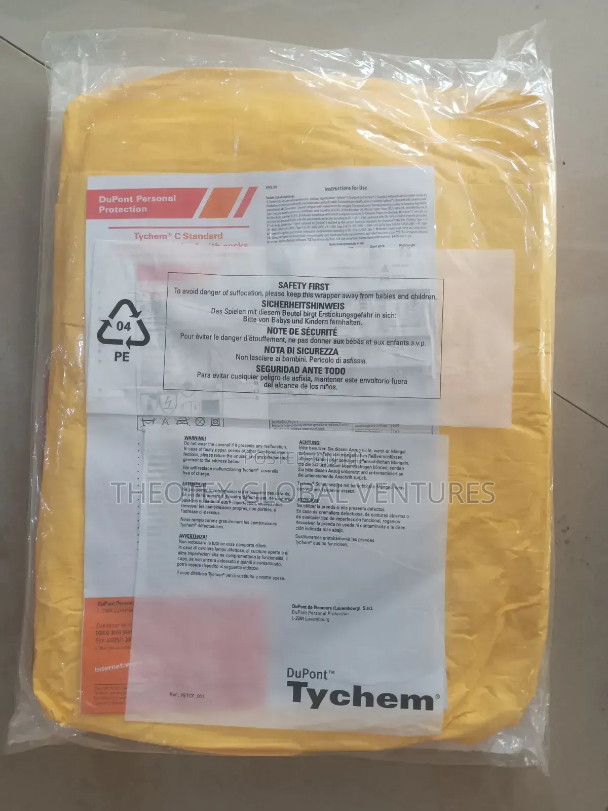 Tychem Chemical Suit