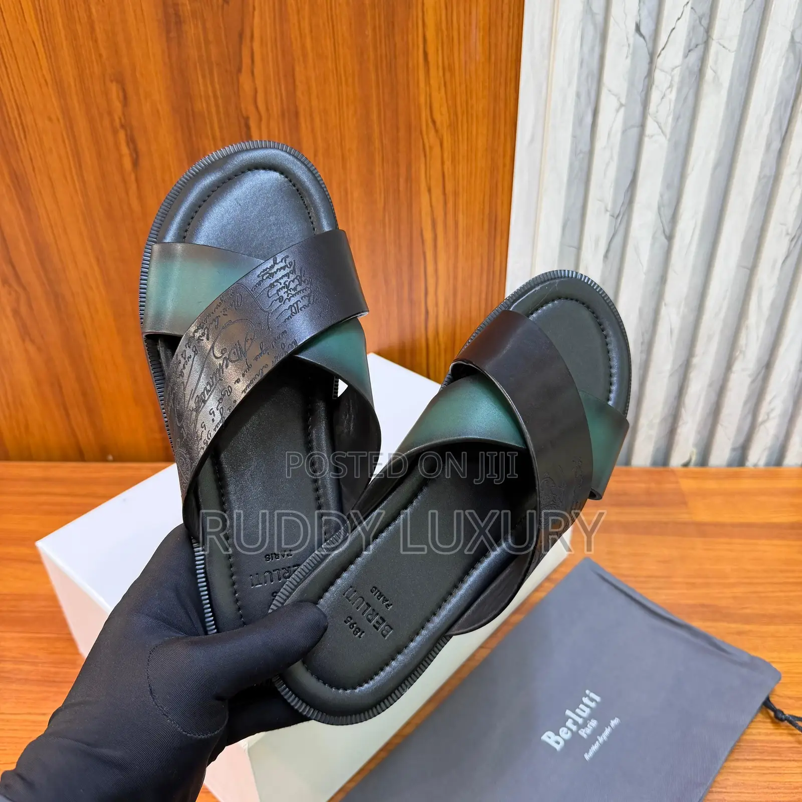 Berluti Sifnos Scritto Calf Leather