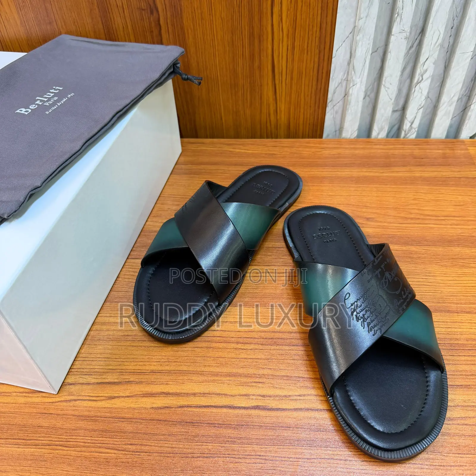 Berluti Sifnos Scritto Calf Leather
