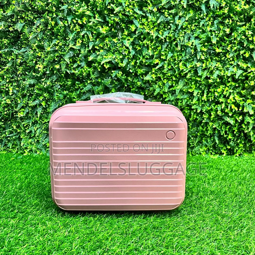 Pink Abs Hard Travel Suitcase Set With 360° Wheels