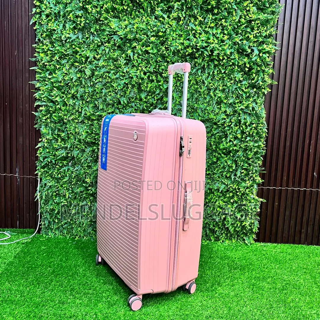 Pink Abs Hard Travel Suitcase Set With 360° Wheels