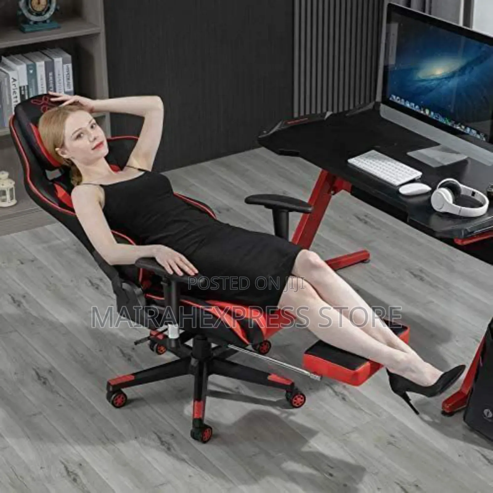 Luxury Ergonomics Gaming Chair With Foot Rest