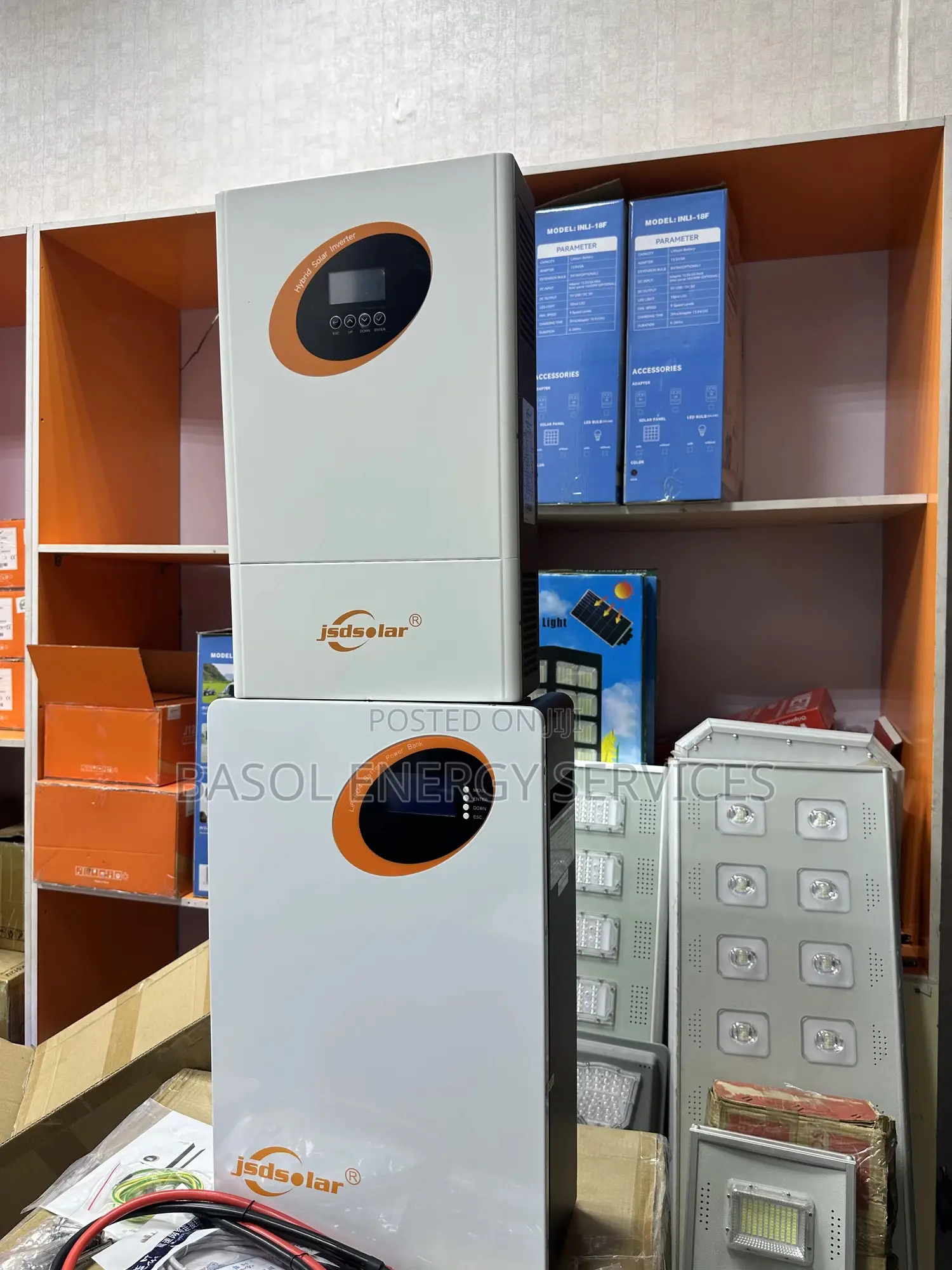 JSD Solar 6kva Hybrid Inverter48v/5kwh Lithium Battery/48v