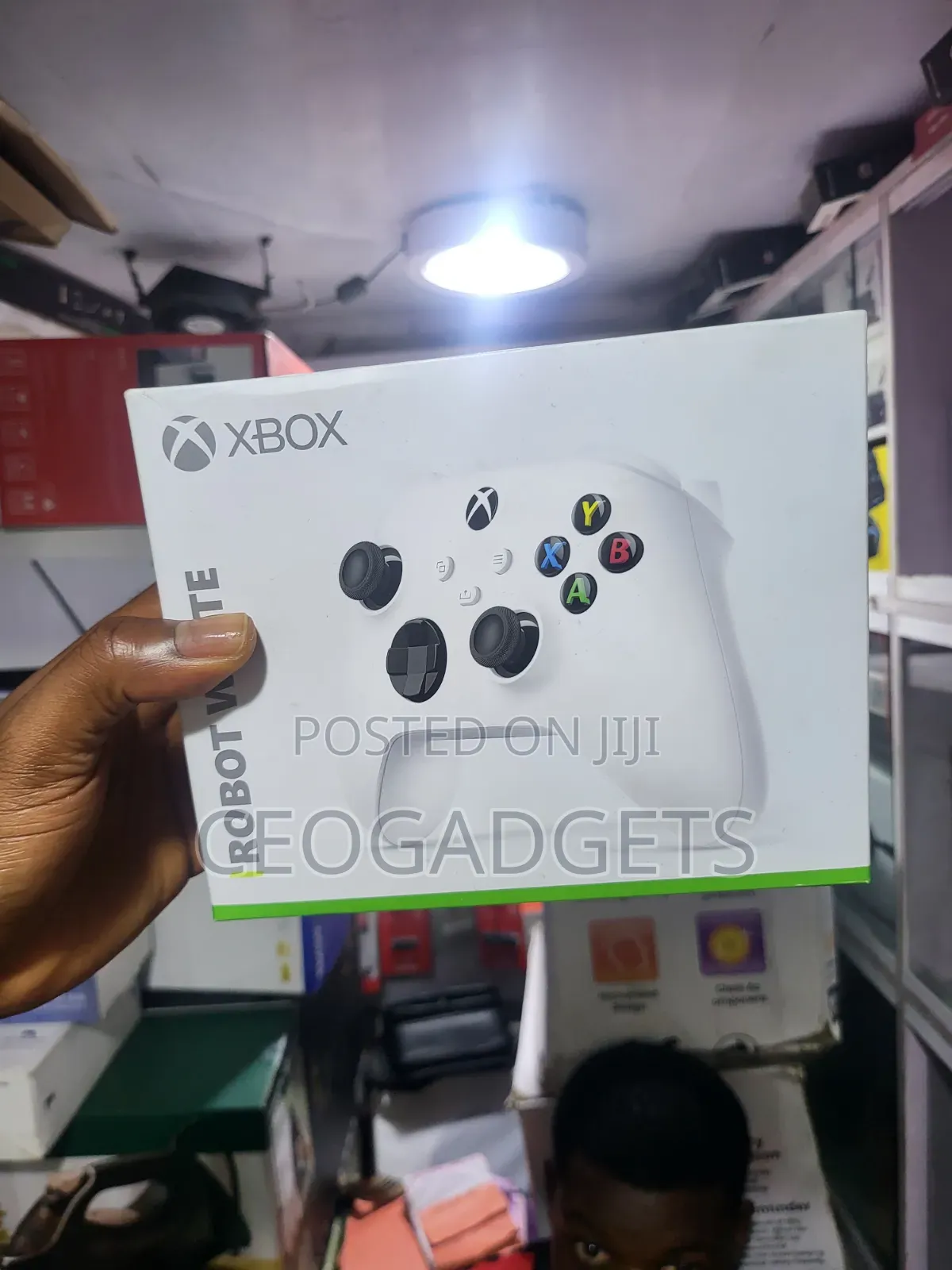 Microsoft Xbox Wireless Controller in the Robot White Color.
