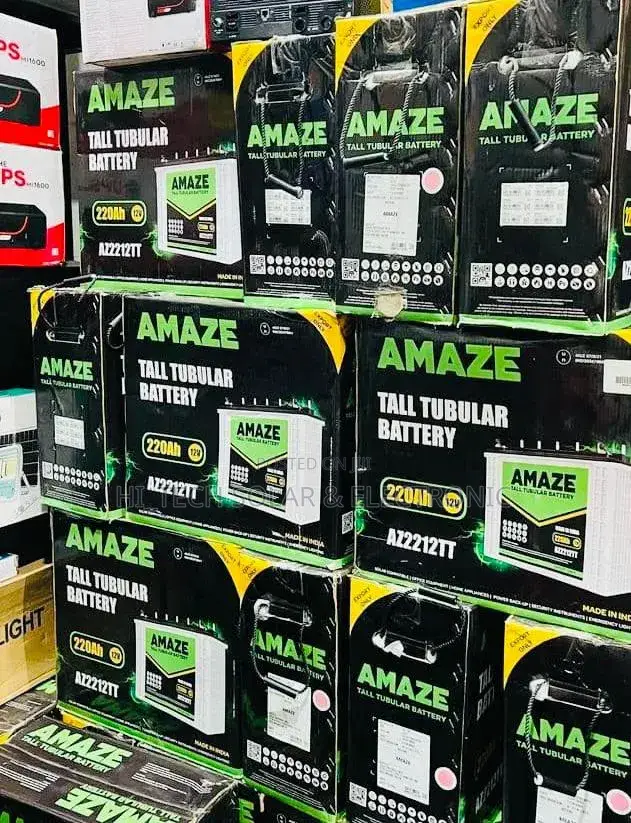 220ah 12v Amaze Tall Tubular Battery. Longer Battery Life