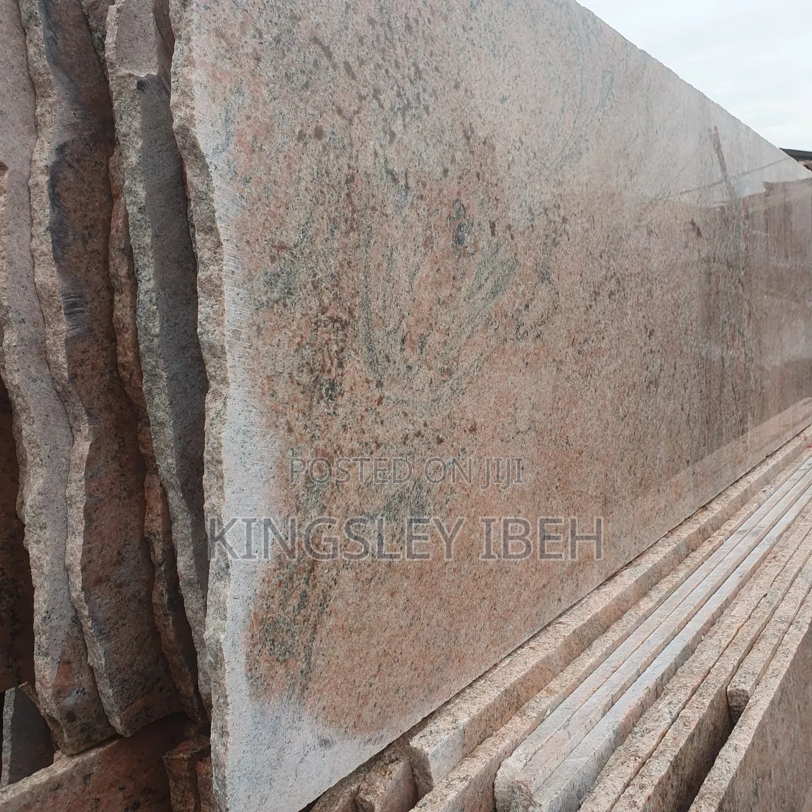 Red Multi Colour Granite Slab