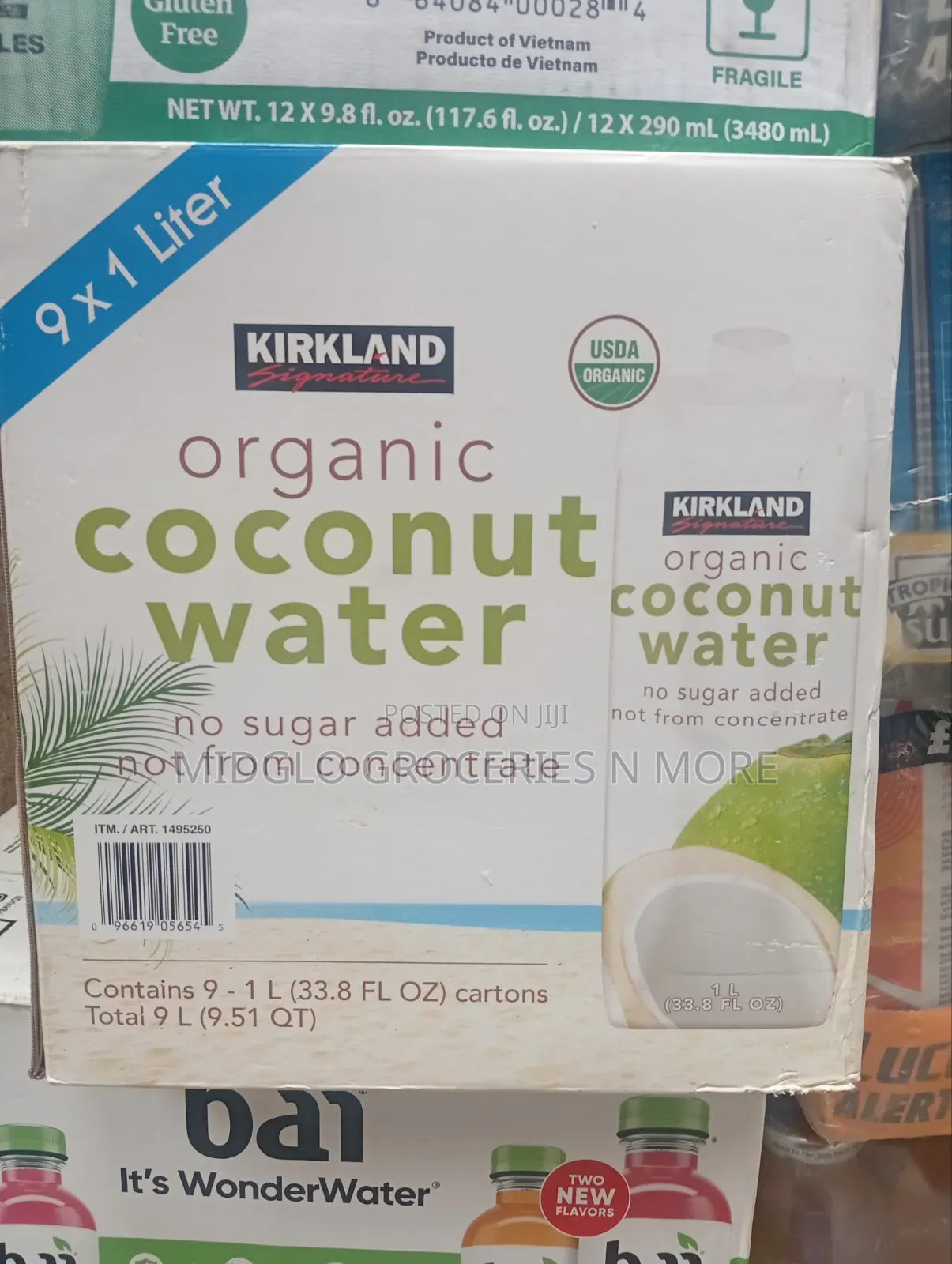 Kirkland Organic Coconut Water 1 Litre by 9