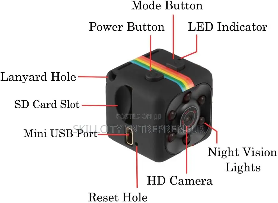 Sq11 Mini Camera 1080p Sports Dv DVR Night Vision Monitor