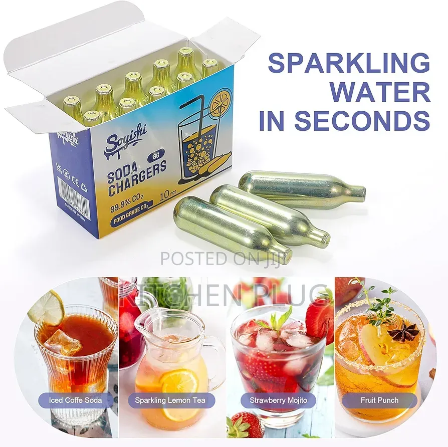 Co2 8g Soda Cartridges for Soda Maker 『 Seltzer Water Cartridges 』