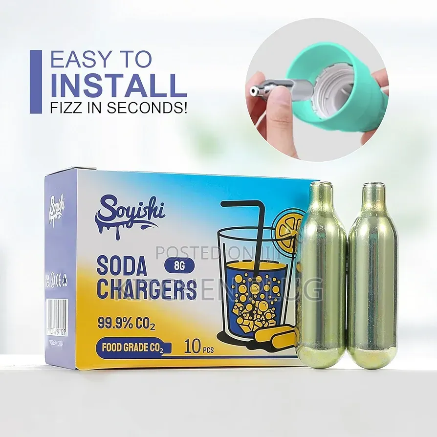 Co2 8g Soda Cartridges for Soda Maker 『 Seltzer Water Cartridges 』