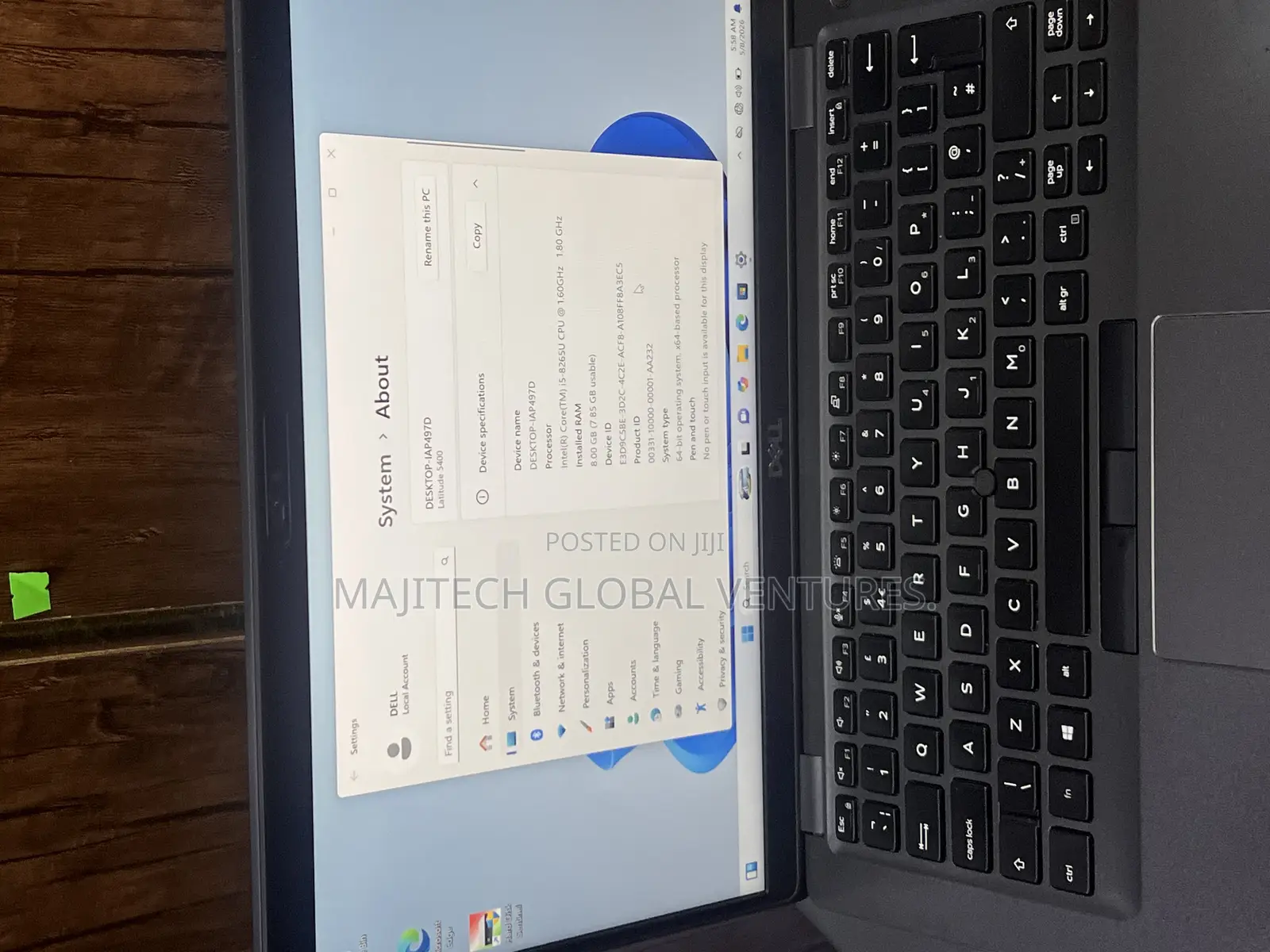 Laptop Dell Latitude 5400 8GB Intel Core i5 SSD 256GB