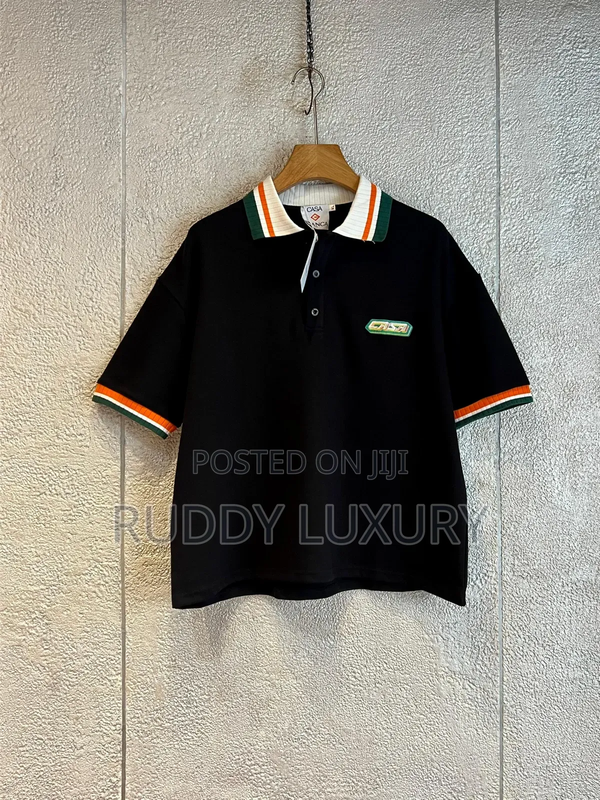 Designer Contrast Collar Polo