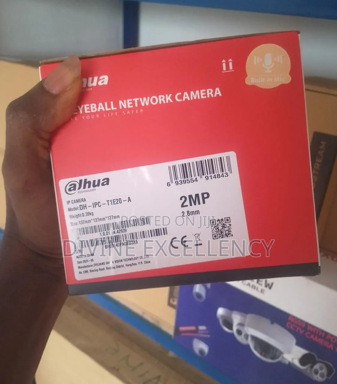 2mp Dahua Ip Camera With Audio Indoor/Outdoor