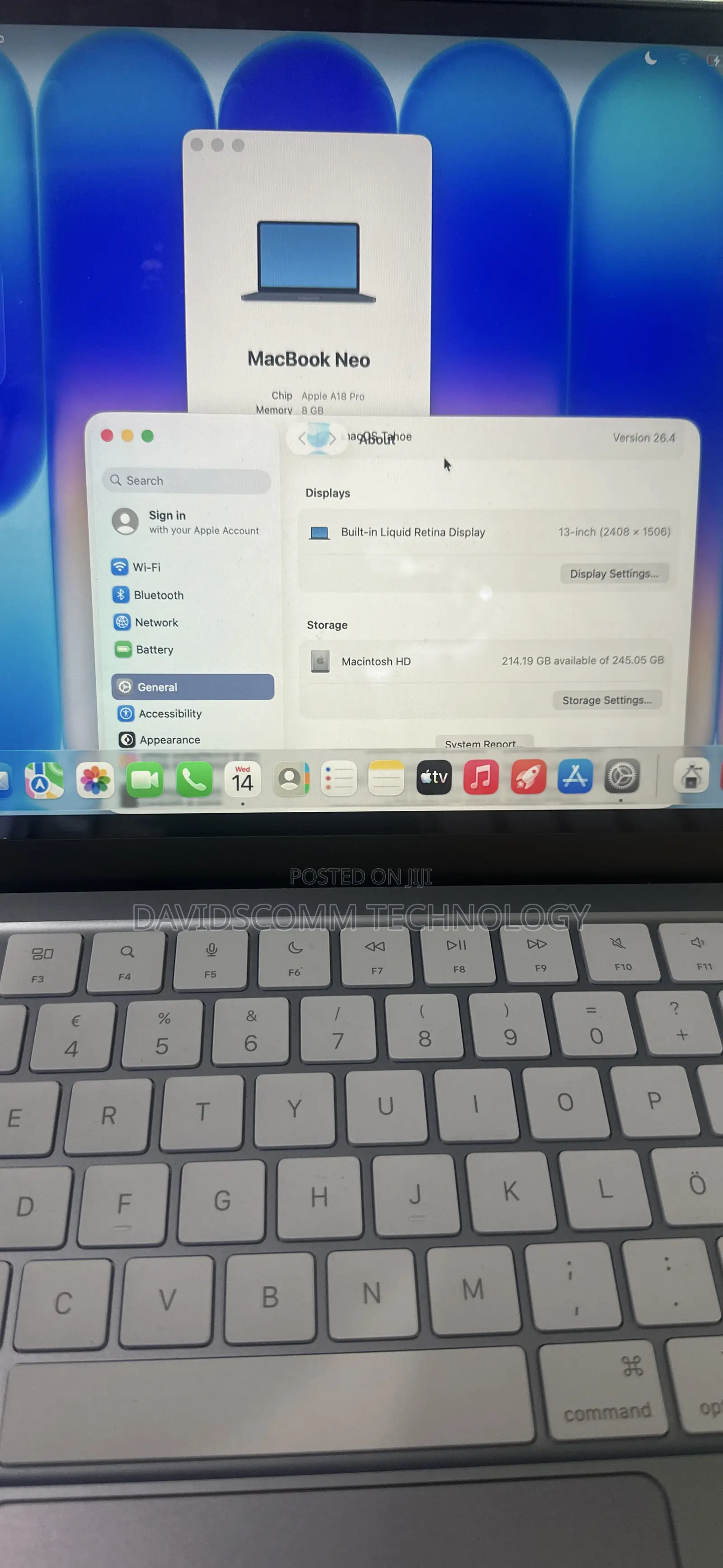 Laptop Apple MacBook Neo 2026 8GB SSD 256GB