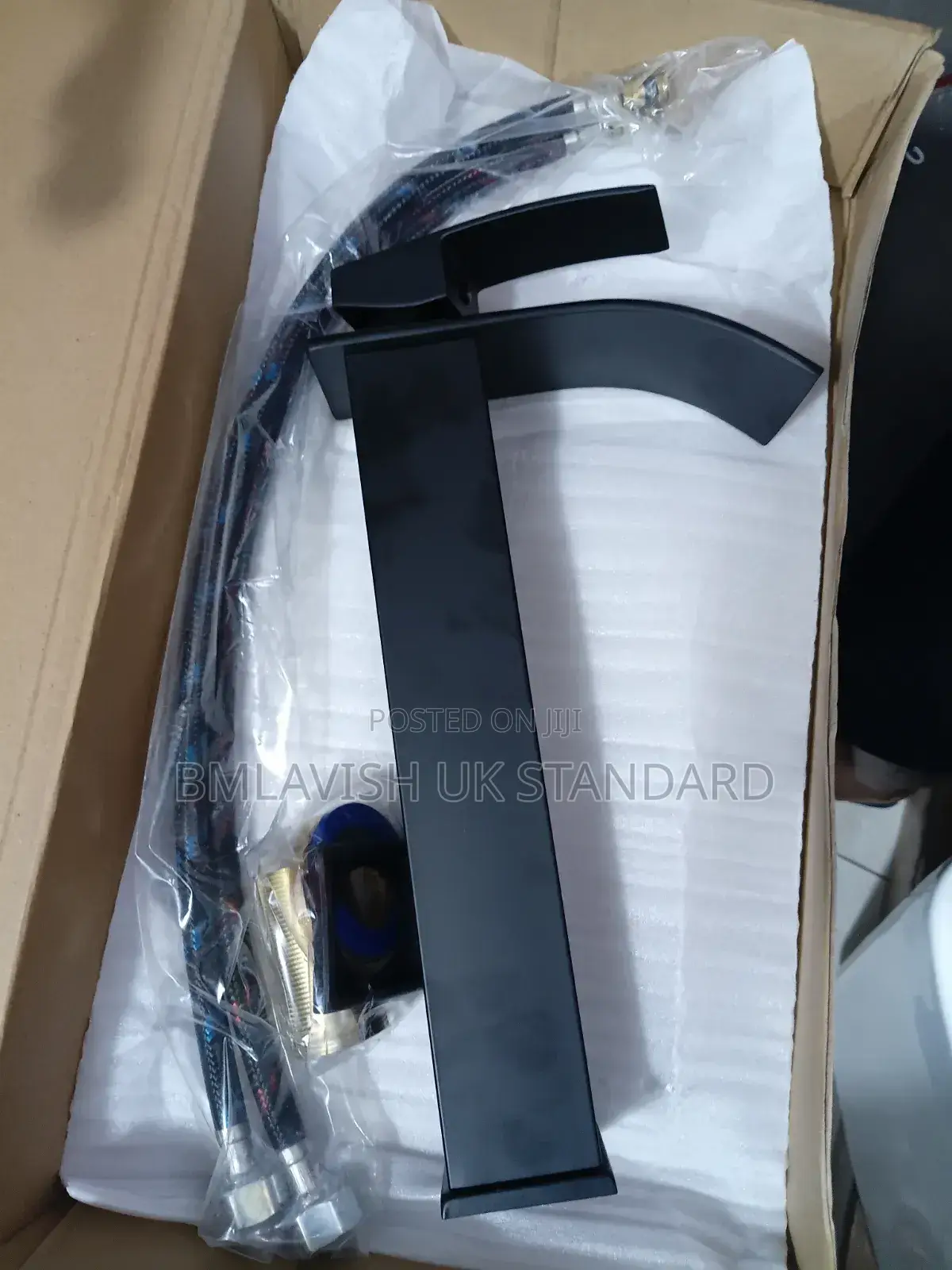 Black Long Basin Mixer Tap