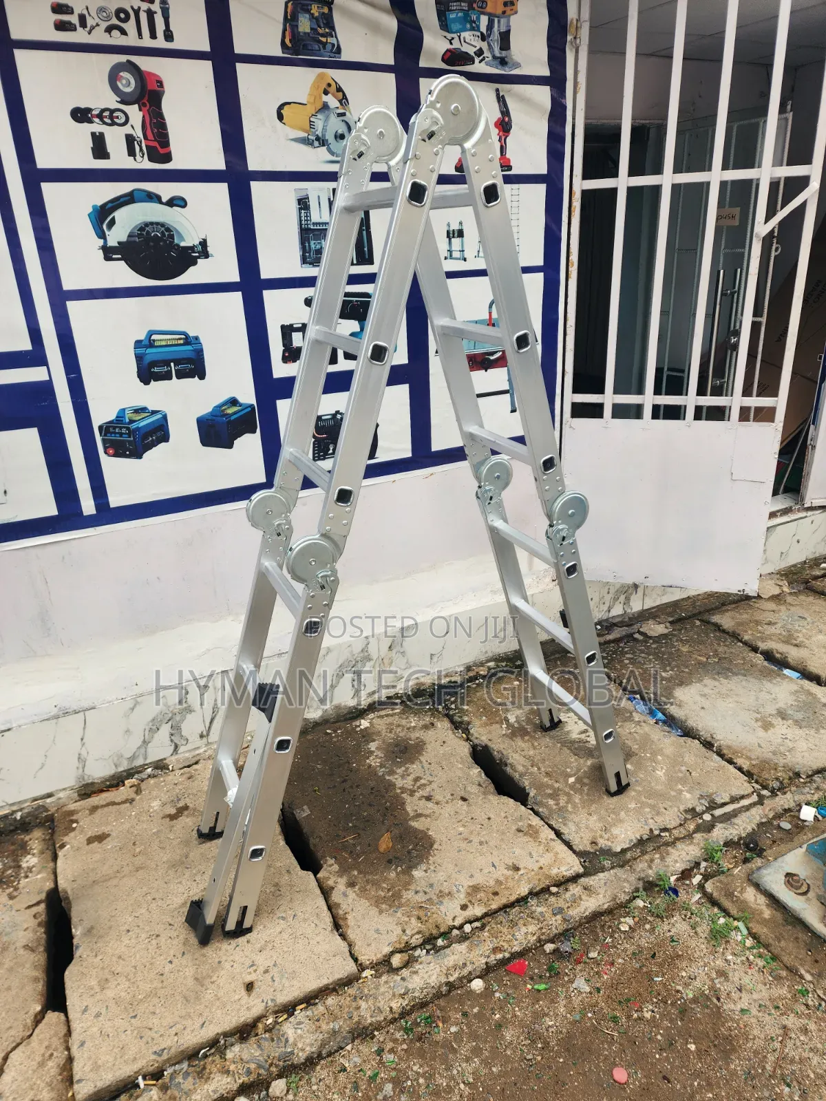 12 Step Multipurpose Alimunium Folding Ladder, 3 4m, 7in1, 3x4