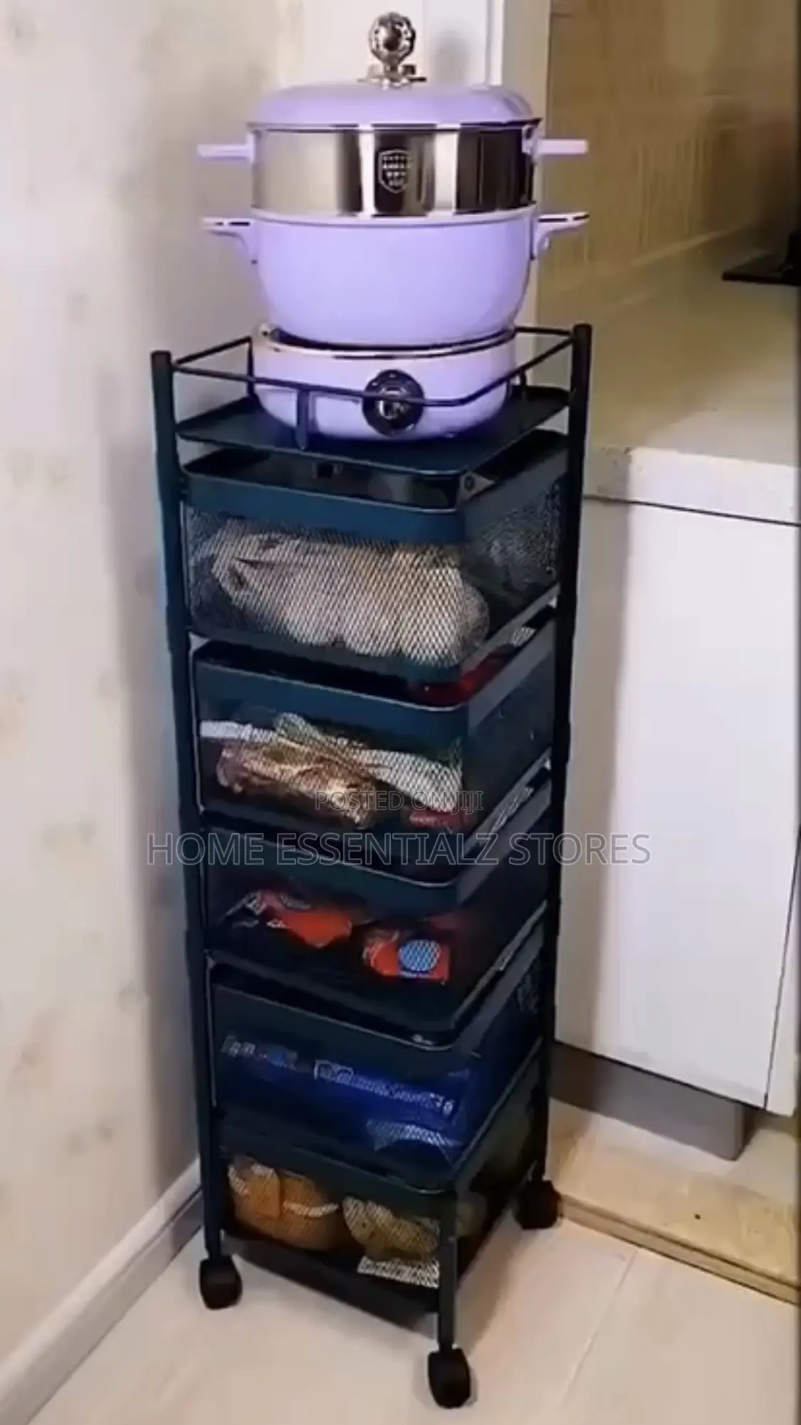 Fruits Storage Trolley - Fruits Basket Organizer
