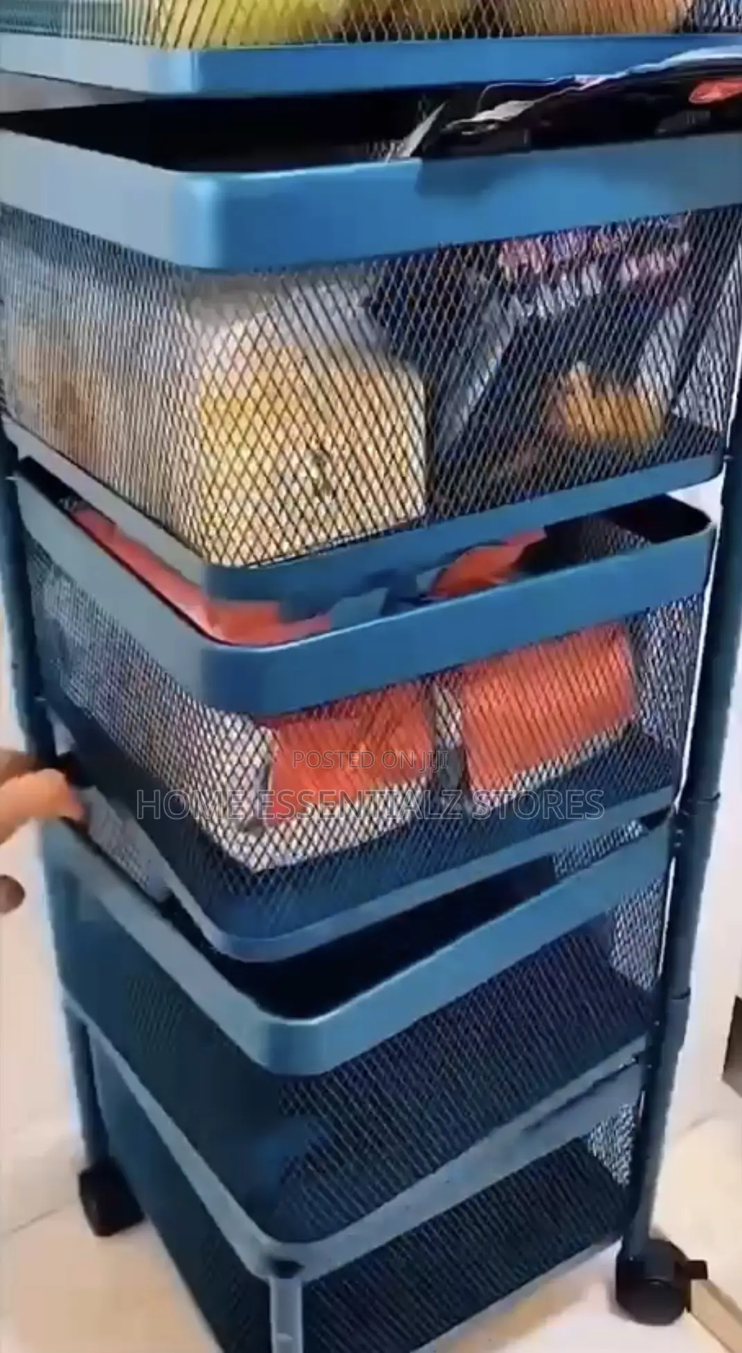 Fruits Storage Trolley - Fruits Basket Organizer