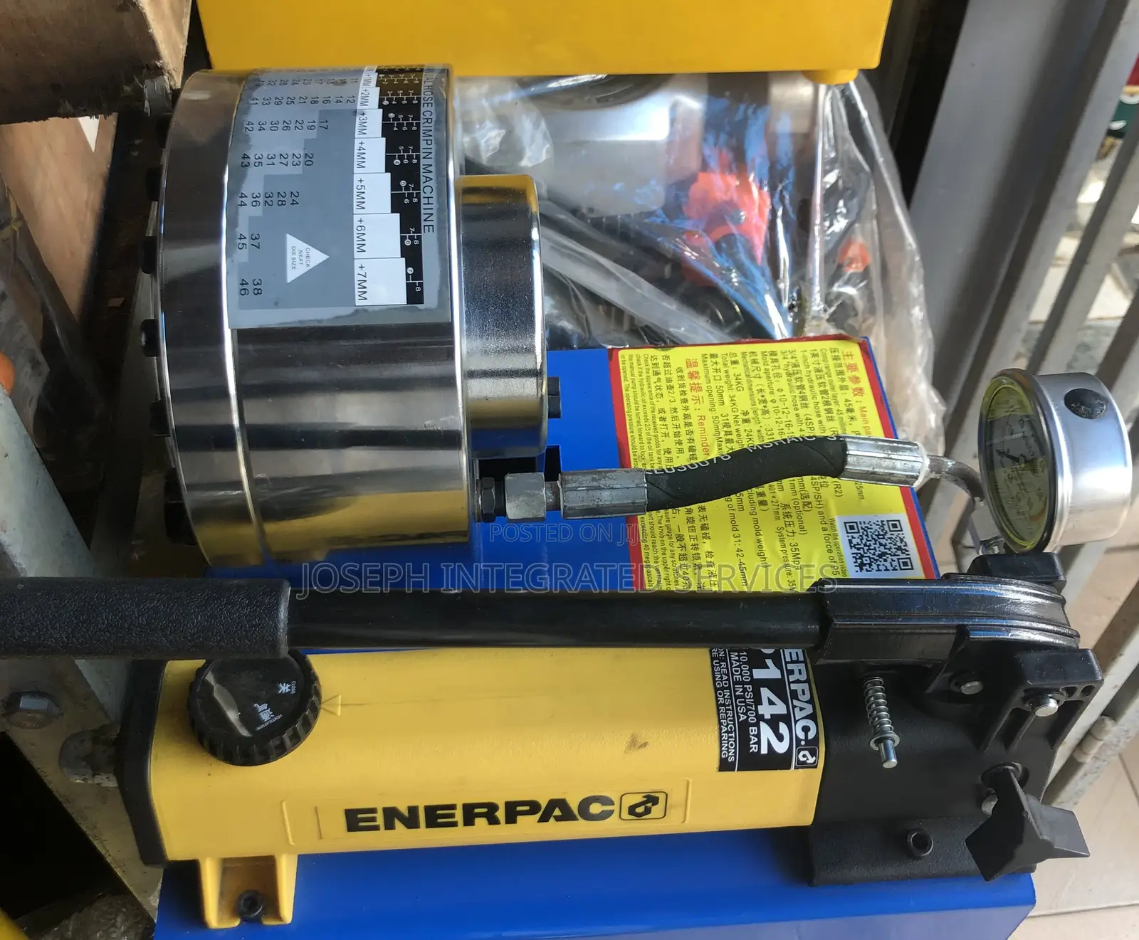 Manual Hydraulic Hose Crimping Machine (6mm to 40mm)